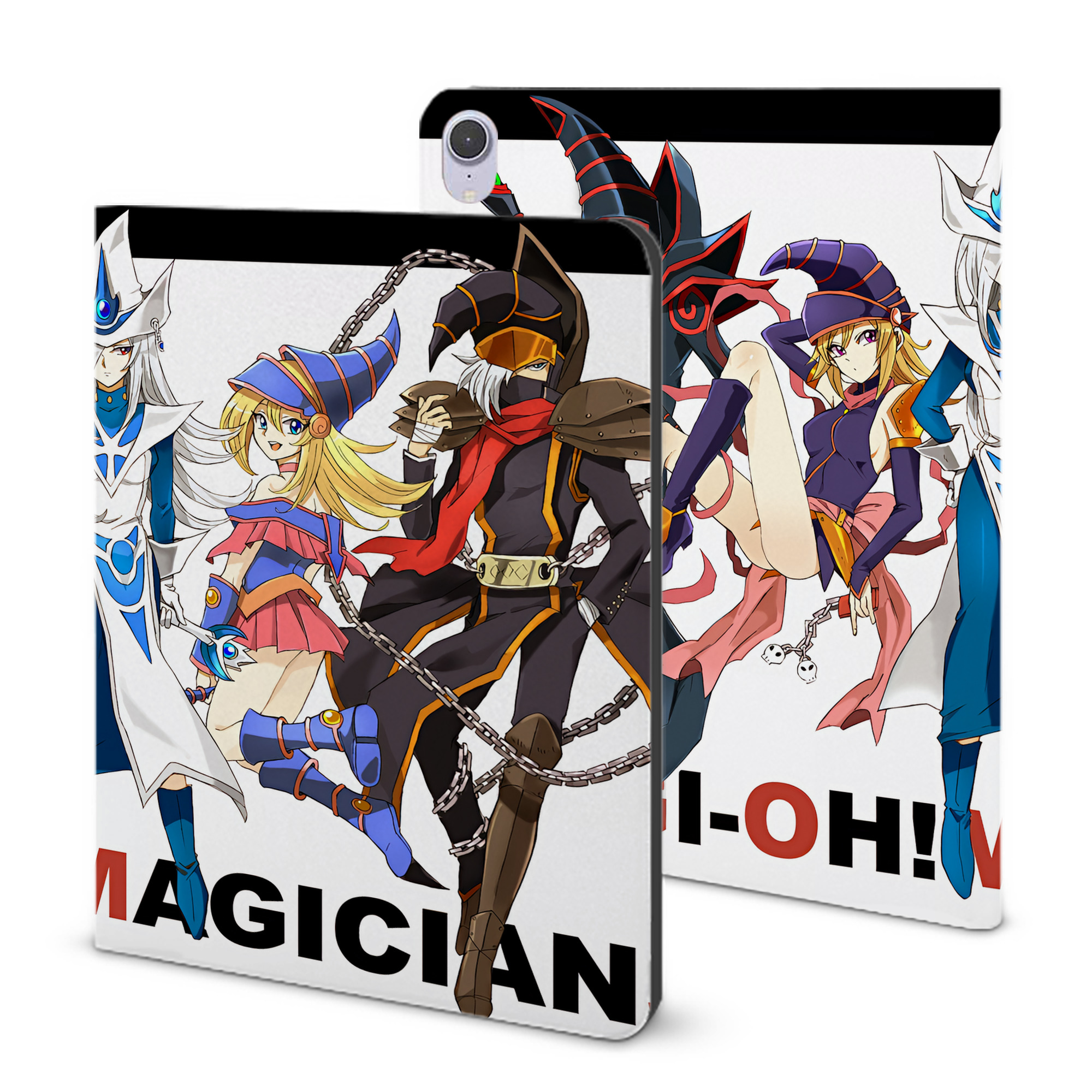 （画像用） 遊☆戯☆王 Yu-Gi-Oh! IPad ケース ブック型 PUレザー TPU 耐衝撃 軽量 薄型 ペン収納なし 全面保護 IPad 各モデル対応